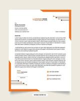 Modern business and corporate letterhead template. Letterhead design with black and yellow colors. white color background. Professional creative template design for business. Vector letterhead design