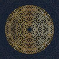 Luxury decoration of mandala pattern with dark gray color. vector