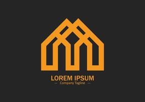 Professional elegant trendy awesome artistic MM initial based Alphabet icon logo on black background vector