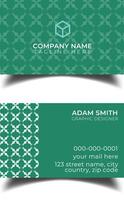 Creative premium double vector flat business card template design.