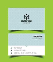 Creative premium double side vector flat business card template design