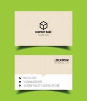 Creative premium double side vector flat business card template design