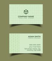 Creative premium double vector flat business card template design.