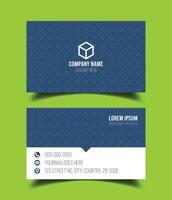 Creative premium double side vector flat business card template design