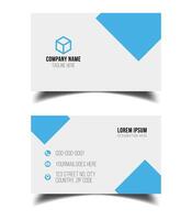 Creative premium double vector flat business card template design.