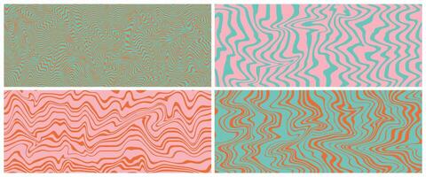 Y2k swirl background. Retro groovy abstract psychedelic design. Liquidfunky texture. Modern hippy print. Vector