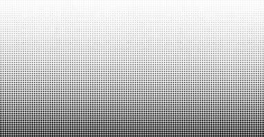Halftone gradient vector grunge background. From light to dark dots. Backdrop template
