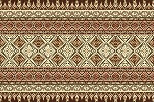 Geometric Ethnic Pattern Oriental Style.  Vector design for fabric, carpet, tile, embroidery, wallpaper, and background