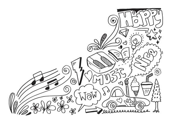 Hand drawn creative art doodle design concept, business concept illustration and it can also be for wall graffiti art.