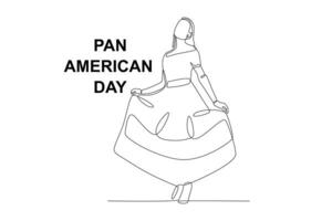 Cinderella costume for Pan American Day vector