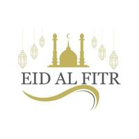 eid Alabama fitr logo y símbolo ilustración diseño vector