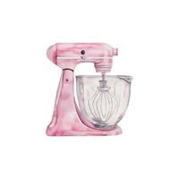 Watercolor pink mixer vector