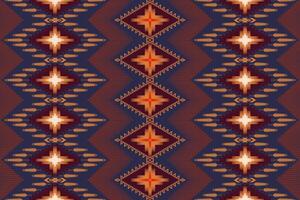 Geometric seamless ethnic pattern. Geometric ethnic pattern can be used in fabric design for clothes, wrapping, textile, embroidery, carpet vector