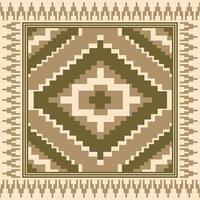 Geometric seamless ethnic pattern. Geometric ethnic pattern can be used in fabric design for clothes, wrapping, textile, embroidery, carpet, tribal pattern. earth tone color vector