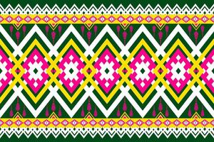 Geometric seamless ethnic pattern. Geometric ethnic pattern can be used in fabric design for clothes, wrapping, textile, embroidery, carpet vector