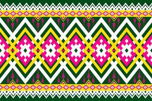 Geometric seamless ethnic pattern. Geometric ethnic pattern can be used in fabric design for clothes, wrapping, textile, embroidery, carpet vector