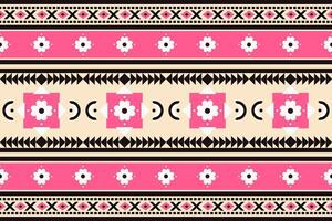 Geometric seamless ethnic pattern. Geometric ethnic pattern can be used in fabric design for clothes, wrapping, textile, embroidery, carpet, tribal pattern vector