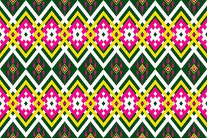 Geometric seamless ethnic pattern. Geometric ethnic pattern can be used in fabric design for clothes, wrapping, textile, embroidery, carpet vector