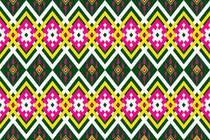 Geometric seamless ethnic pattern. Geometric ethnic pattern can be used in fabric design for clothes, wrapping, textile, embroidery, carpet vector