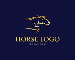 caballo silueta logo diseño inspiración vector modelo.