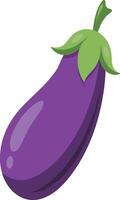 Eggplant Ingredients for healthy cooking vector