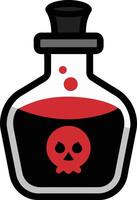 Poison red liquid symbol Vector illustration