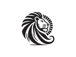 Lion logo design vector template. lion head logo design icon vector illustration