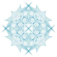 Vector guilloche round pattern rosette for banknotes and certificate Vector guilloche Design