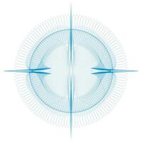 Vector guilloche round pattern rosette for banknotes and certificate Vector guilloche Design