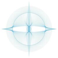Vector guilloche round pattern rosette for banknotes and certificate Vector guilloche Design