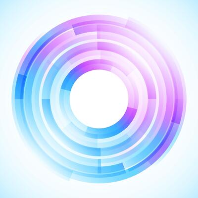 Geometric frame from circles, vector abstract background, wallpaper