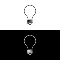 Light Bulb line icon vector, isolated on white background. Idea sign, solution, thinking concept vector