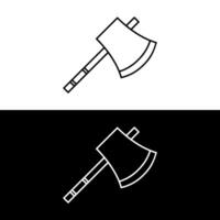 Axe line icon, outline vector sign, linear style pictogram isolated on white. Symbol, logo illustration. Editable stroke. Pixel perfect vector graphics