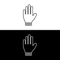 guante contorno icono. lineal estilo firmar para móvil concepto y web diseño. jardinería guantes línea vector icono. símbolo, logo ilustración. píxel Perfecto vector gráficos