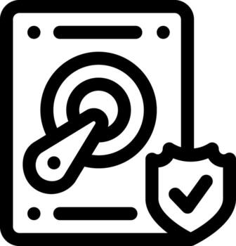 esta icono o logo datos seguridad icono o otro dónde confidencial datos, requiere un contraseña y otros o diseño solicitud software vector