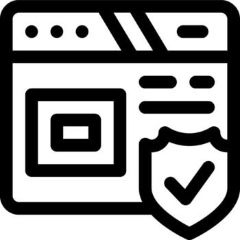 esta icono o logo datos seguridad icono o otro dónde confidencial datos, requiere un contraseña y otros o diseño solicitud software vector