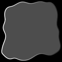 negro marco con blanco borde en gris antecedentes vector