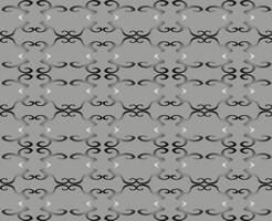 Beautiful gradient monochrome pattern in the form of lines and curls on a gray background vector