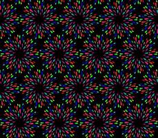 Seamless abstract pattern in the form of colorful splashes on a black background vector