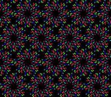 Seamless abstract pattern in the form of colorful splashes on a black background vector