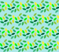 Seamless vector texture in the form of a pattern of multi-colored leaves on a delicate blue background