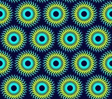 Bright fantasy pattern of yellow and blue on a dark background vector