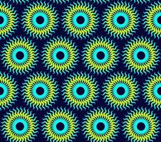 Bright fantasy pattern of yellow and blue on a dark background vector