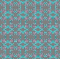 Seamless abstract pattern in pink and blue on a gray background for fabric or wallpaper vector