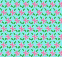 Seamless texture in the form of a delicate pink floral pattern on a blue background vector
