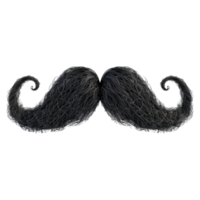 ai généré moustache sur transparent Contexte - ai généré png