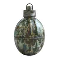 AI generated 3D Rendering of a Hand Bomb of War on Transparent Background - Ai Generated png