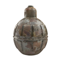 AI generated 3D Rendering of a Hand Bomb of War on Transparent Background - Ai Generated png