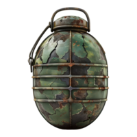 AI generated 3D Rendering of a Hand Bomb of War on Transparent Background - Ai Generated png