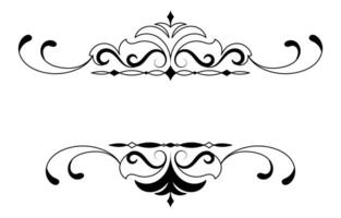 vintage horizontal frame Label lines for making catalogs and brochures for coffee shops and boutiques. vector